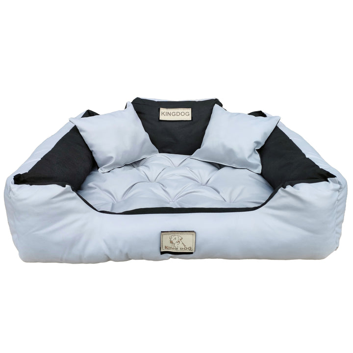 Velký pelíšek pro psy, kočky 115 x 95 Světle šedá - Kingdog velikost XL