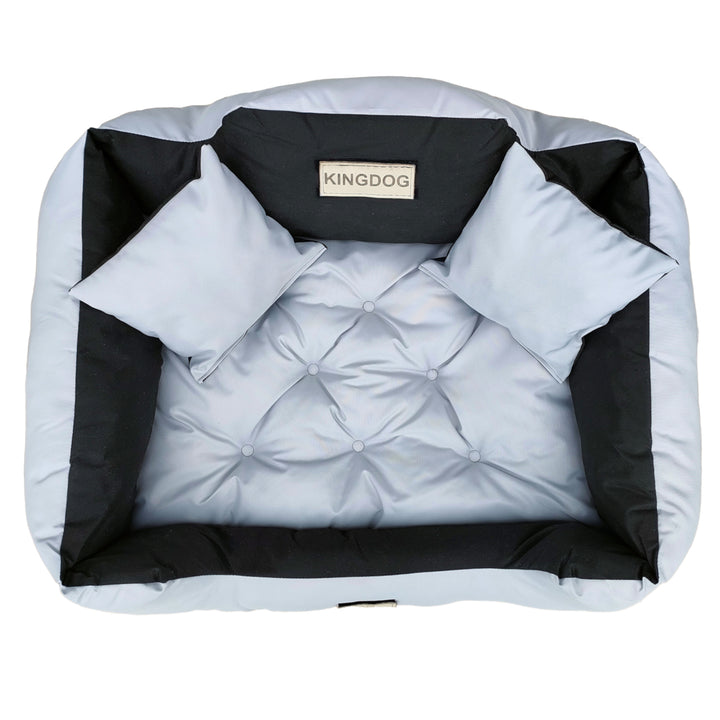 Velký pelíšek pro psy, kočky 115 x 95 Světle šedá - Kingdog velikost XL