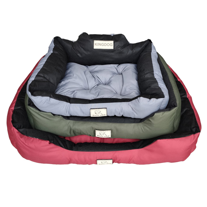 Velký pelíšek pro psy, kočky 115 x 95 Světle šedá - Kingdog velikost XL