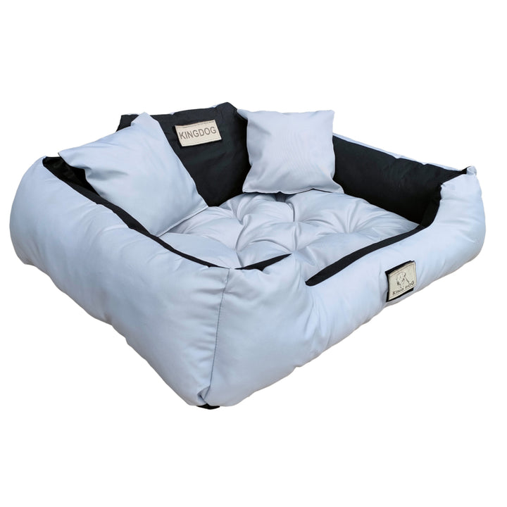 Velký pelíšek pro psy, kočky 115 x 95 Světle šedá - Kingdog velikost XL