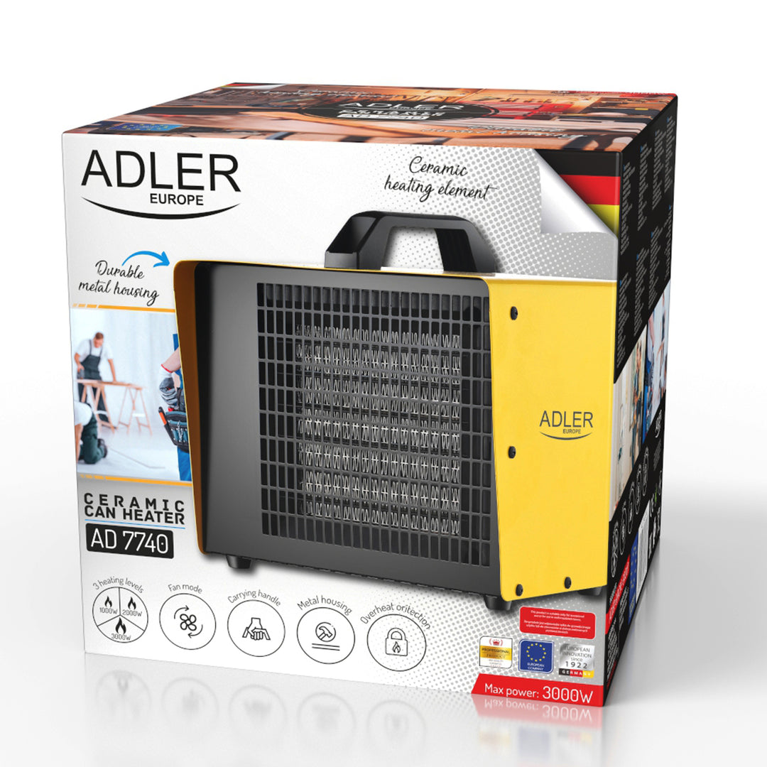 Keramické topné těleso 3000W Adler AD 7740 s termostatem