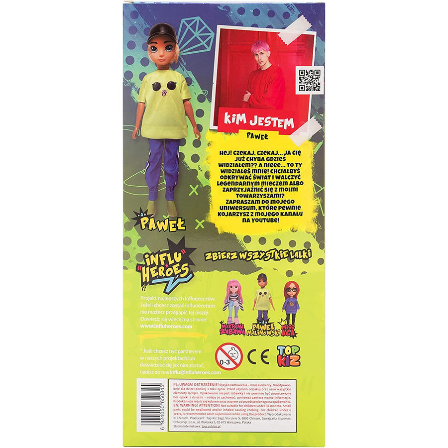 Influ Heroes Pawel Malinowski 30 cm panenka s příslušenstvím