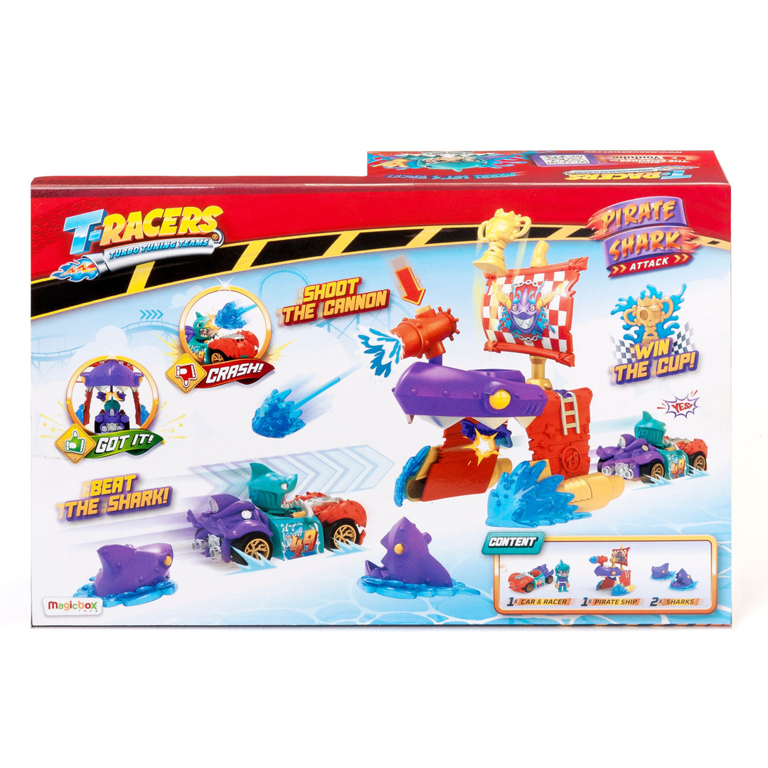 Exkluzivní vozidlo T-Racers Pirátský žralok Playset