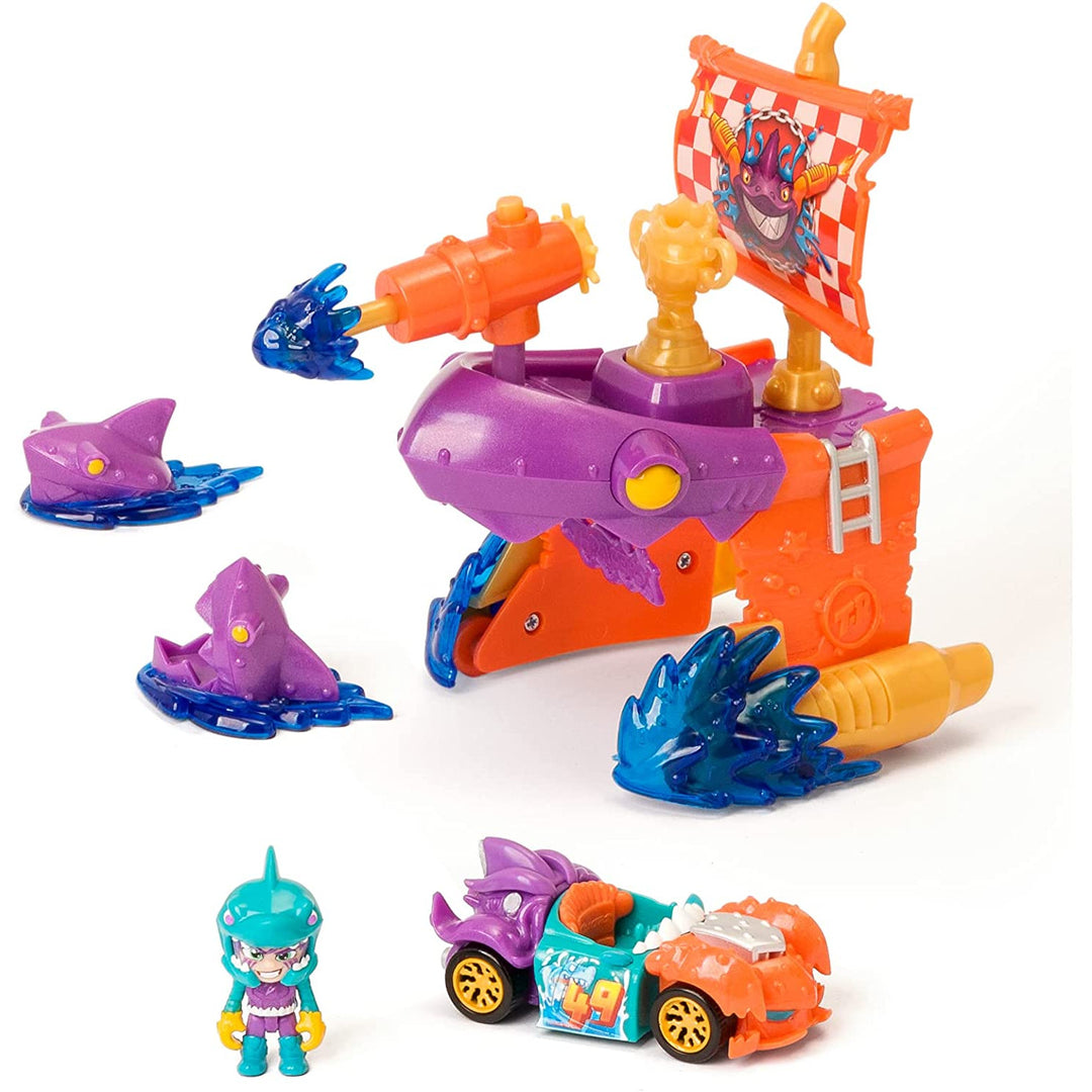 Exkluzivní vozidlo T-Racers Pirátský žralok Playset