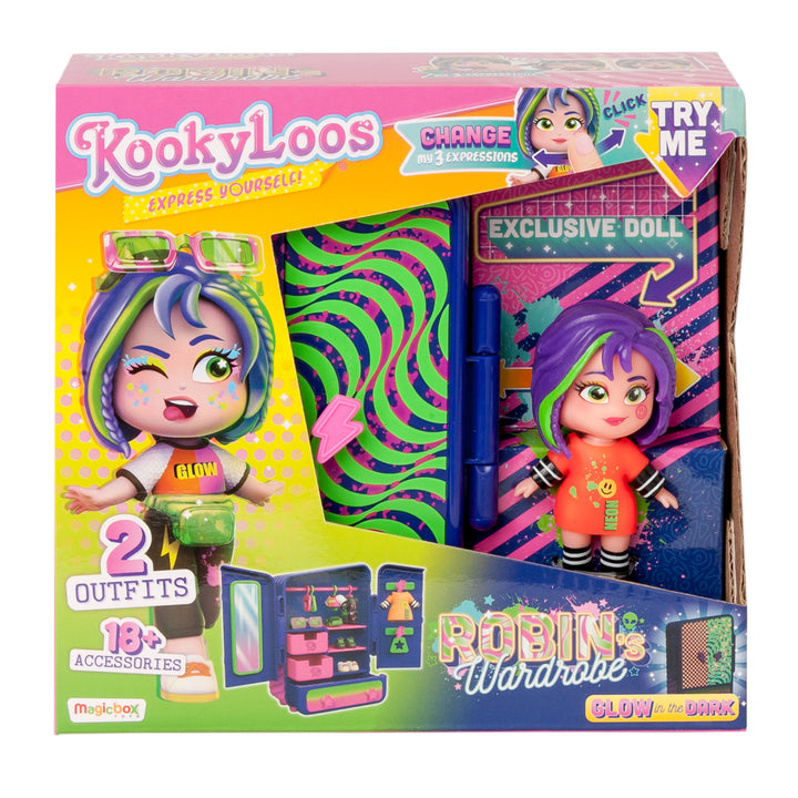 Hrací sada Kookyloos Robin set a skříň na oblečení