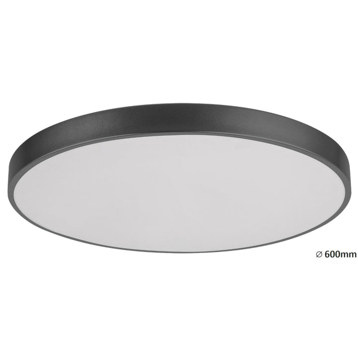 Stropní svítidlo Tesia LED 60W, m. černá, D60cm - plafón