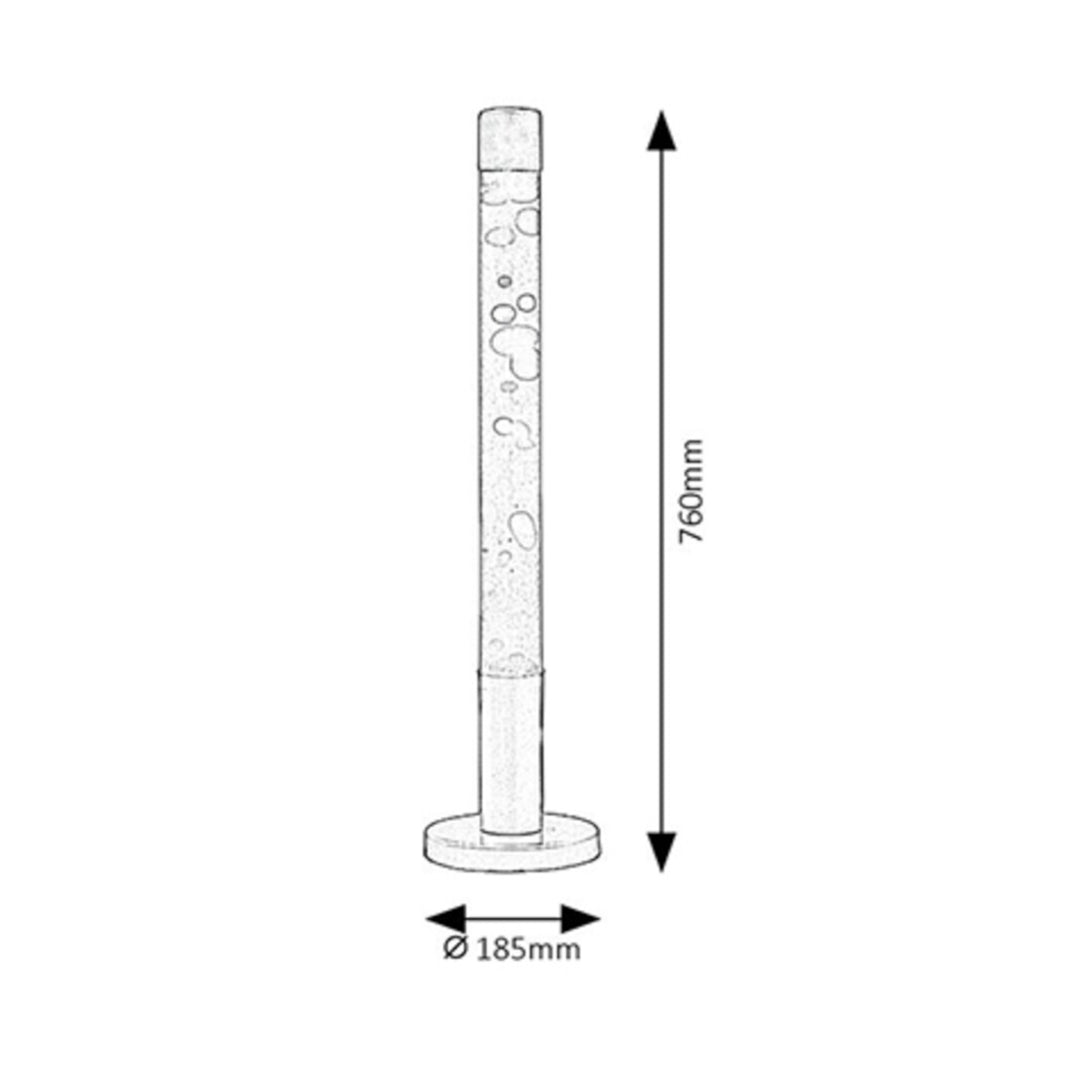 Dekorativní lampa Dovce lavalamp E14 40W červeno-žlutá