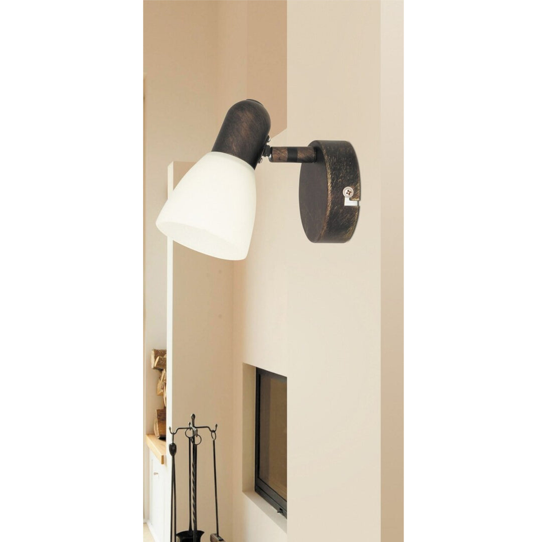 Nástěnná lampa Soma spot E14 1x40W antic hnědá krémová