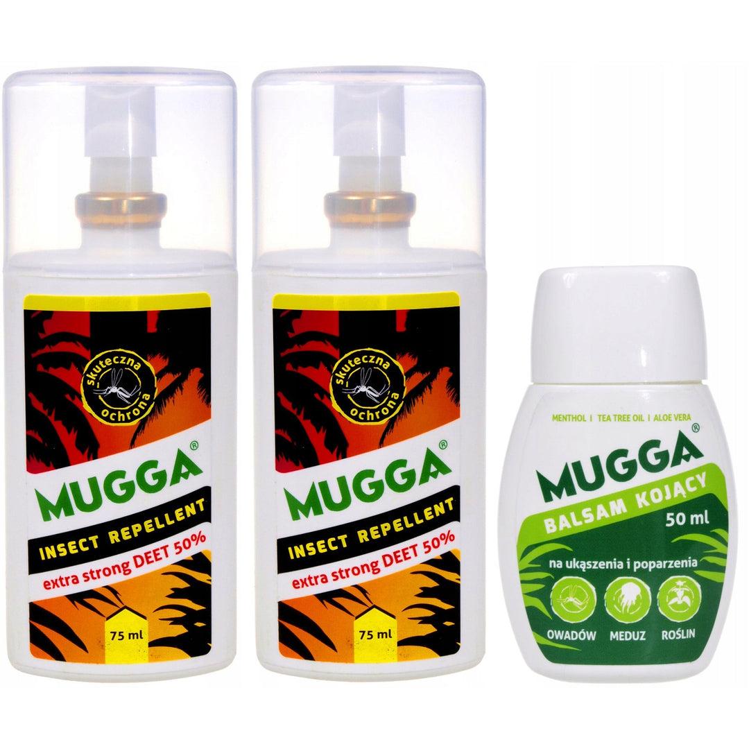 Sada Mugga 2x Mugga Spray 50% 75ml + Mugga zklidňující krém 50ml