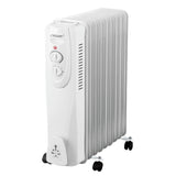 Elektrický olejový ohřívač 2000W 9 žeber 3 nastavení teploty 800 /1200 /2000 W Termostat