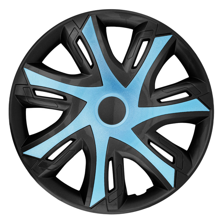 Poklice na kola 16" N-Power plastové, modro-černé, 4 kusy