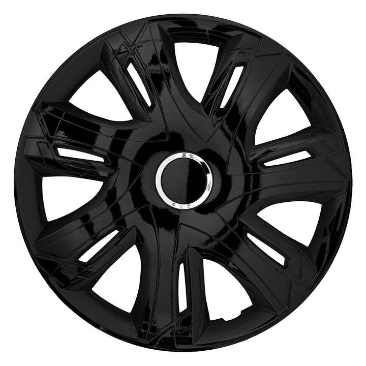 Poklice na kola 16" Supernova plastová, černě lakovaná, 4 kusy