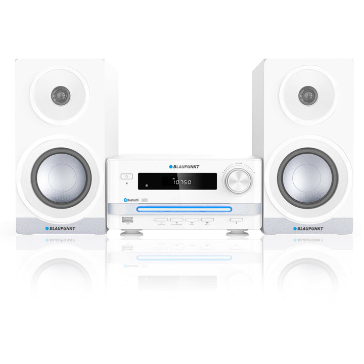 HiFi systém Microsystem Kompaktní systém s Bluetooth a CD/USB přehrávačem Rádio RMS: 15 W (2 x 7,5 W) LED displej AUX Ekvalizér Hodiny Dálkové ovládání