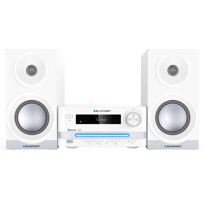 HiFi systém Microsystem Kompaktní systém s Bluetooth a CD/USB přehrávačem Rádio RMS: 15 W (2 x 7,5 W) LED displej AUX Ekvalizér Hodiny Dálkové ovládání