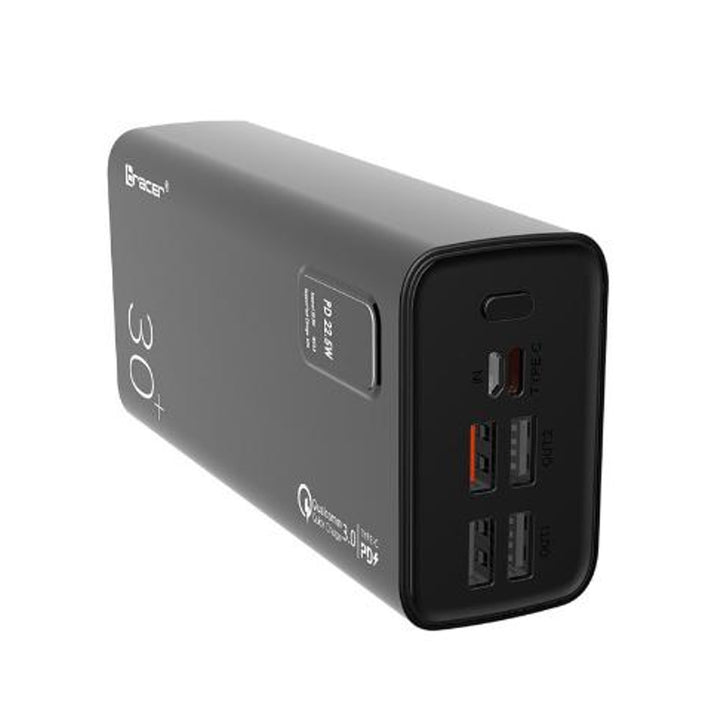 Powerbanka 30 000 mAh USB-C 4 x USB 2.0 Quick Charge QC3.0 Rychlé nabíjení PD 22,5W + SPC