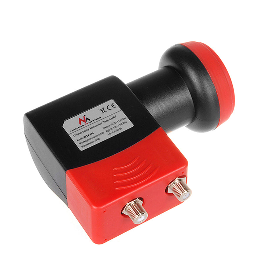 Konwenter satelitarny twin SAT Maclean 4K 8K + kabel HDMI