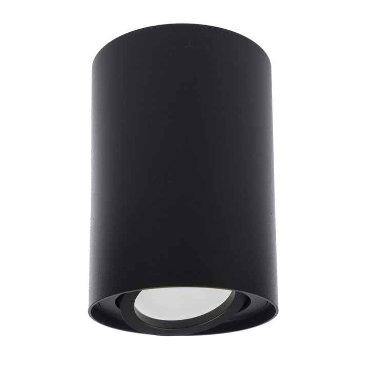 Maclean Round Plafond Black MCE422 B + LED žárovka GU10 5W 4000K