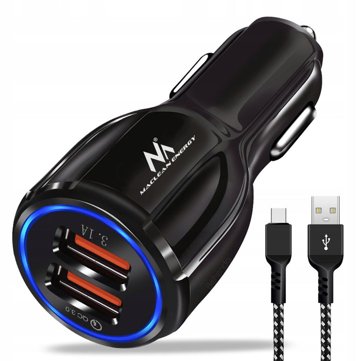 Maclean Energy 6100 mA USB nabíječka do auta + kabel