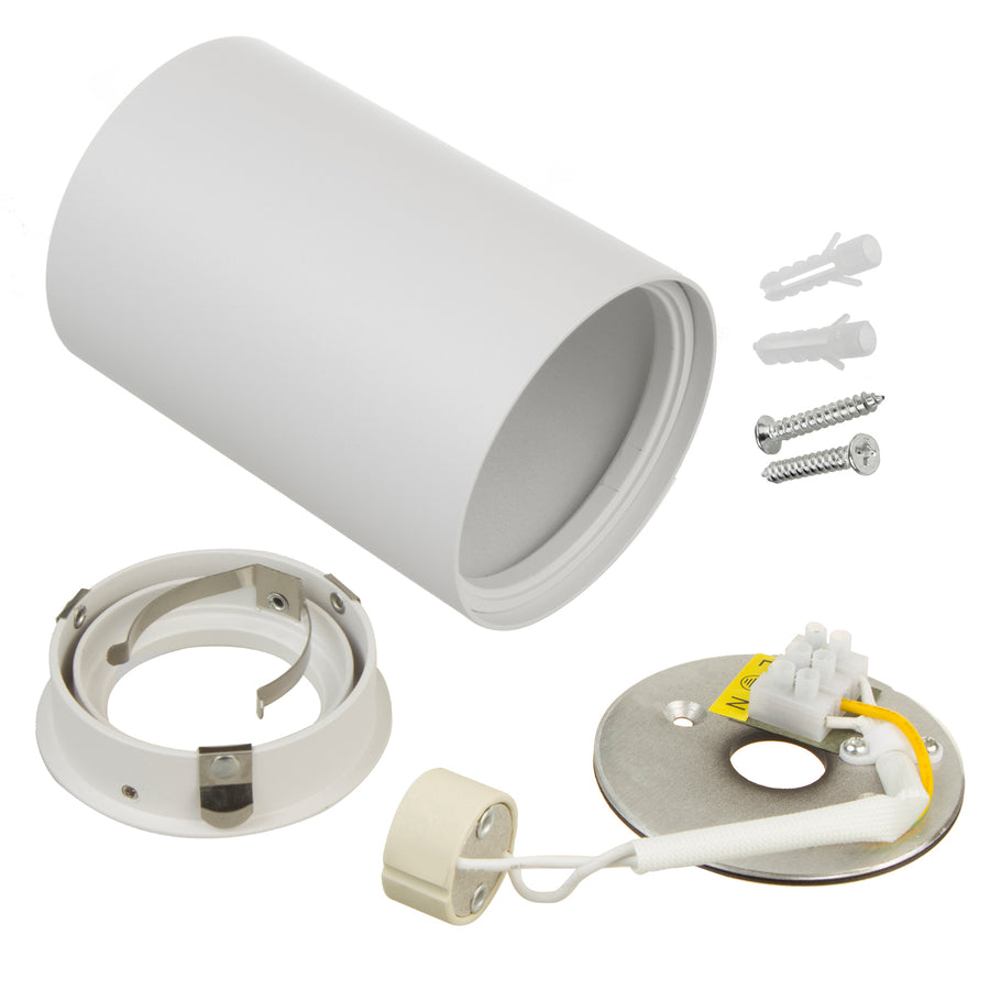 3x Maclean Round Plafond White MCE422 + 3x LED žárovka GU10 5W 4000K