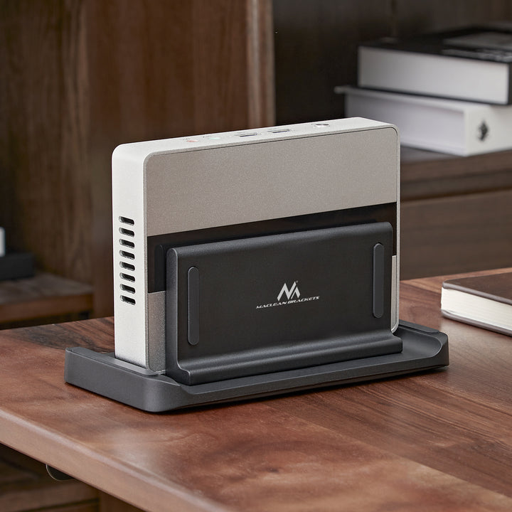 Maclean Thin Client / Mini PC Terminal Holder, černý, vhodný pro držáky VESA, volně stojící, MC-454