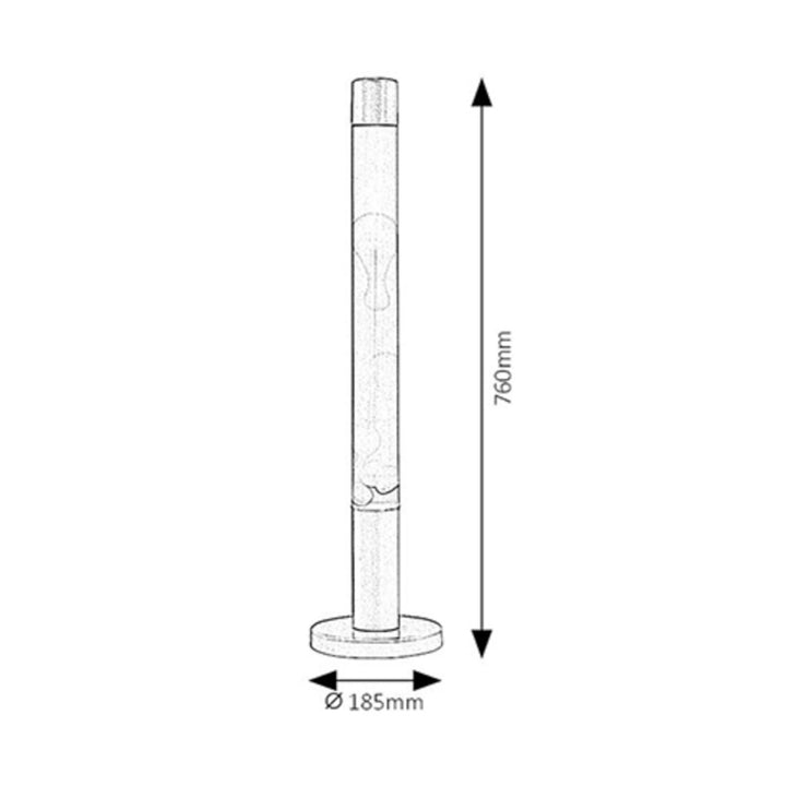 Dekorativní lampa Dovce lavalamp E14 40W oranžovo-fialová