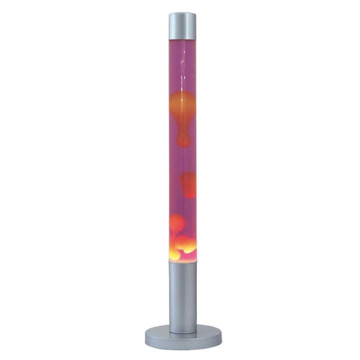 Dekorativní lampa Dovce lavalamp E14 40W oranžovo-fialová