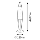 Lollipop2 lavalamp E14 25W oranžovo-fialová - dekorativní lampa