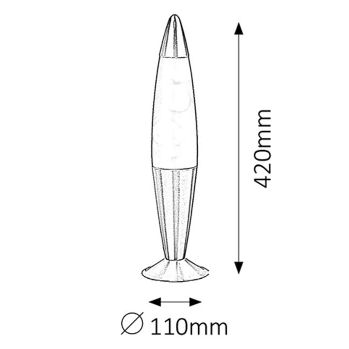 Lollipop2 lavalamp E14 25W oranžovo-fialová - dekorativní lampa