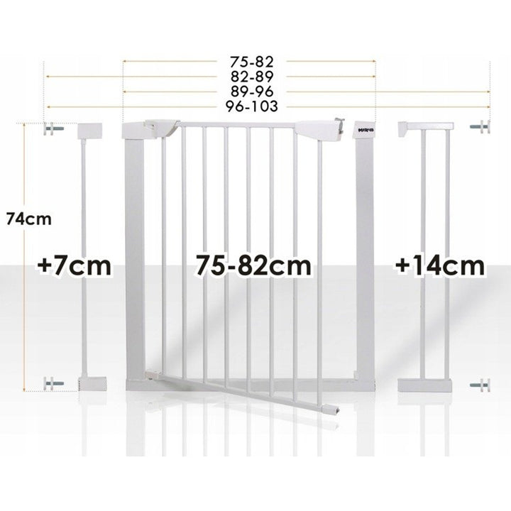 Bezpečnostní branka do dveří, na schody 75-103cm HanksKids