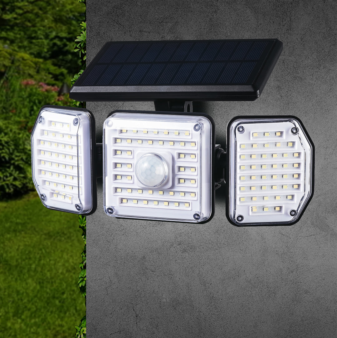 Solární LED lampa se senzorem pohybu Maclean IP65, 4W, 320lm, 4000K, Li-ion 1200 mAh, 3 provozní režimy MCE615