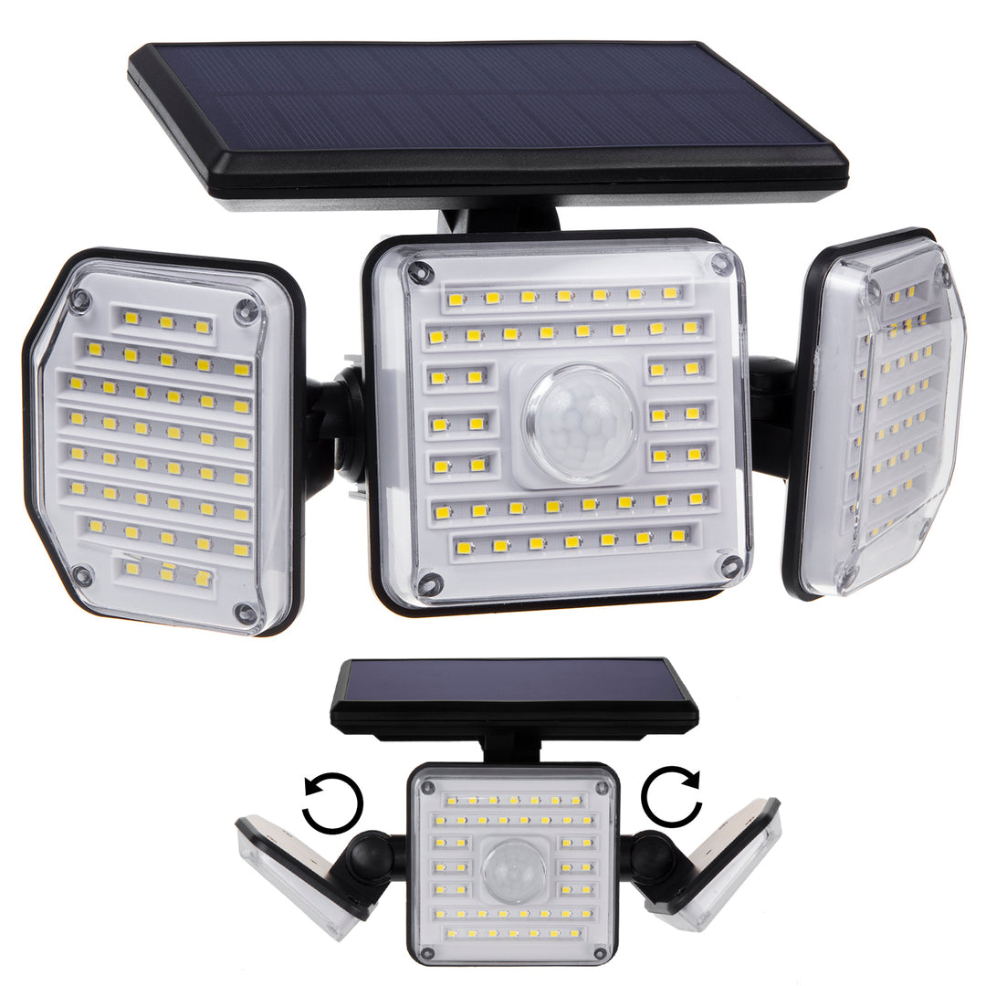 Solární LED lampa se senzorem pohybu Maclean IP65, 4W, 320lm, 4000K, Li-ion 1200 mAh, 3 provozní režimy MCE615