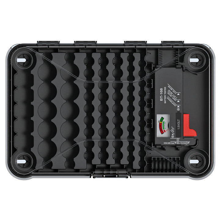 Organizér baterií s odnímatelným testerem baterií Kistenberg Battery Box KBBT