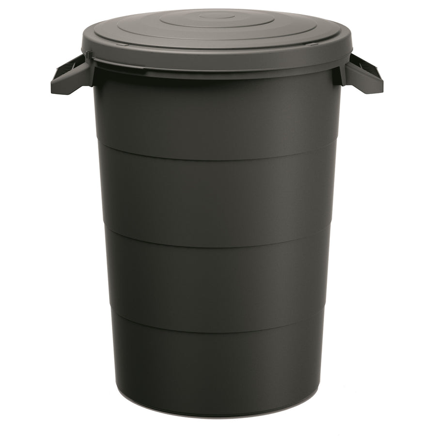 Keden SMOOTH odpadkový koš - černý recyklační 80 litrů
