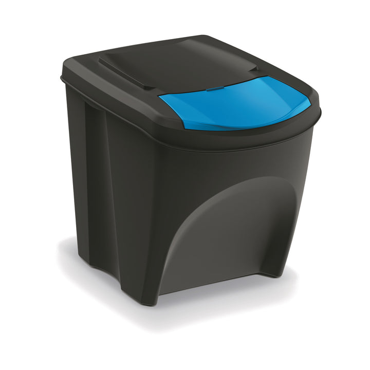 Sada odpadkových košů na třídění odpadu Keden Sortibox 4x25 l černá
