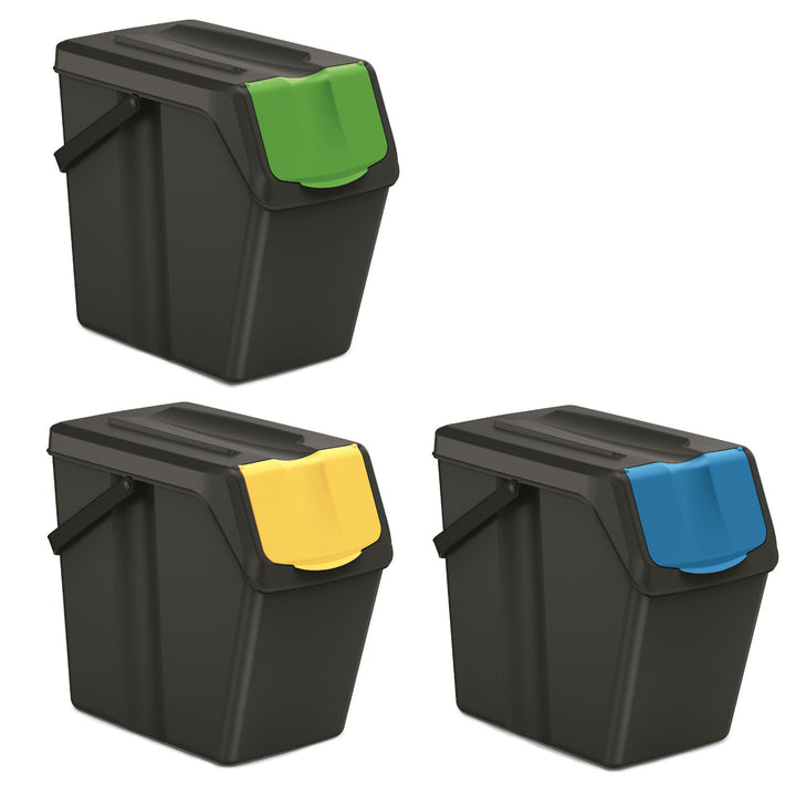 Keden SORTI BOX 3x25l odpadkový koš - černý recyklační