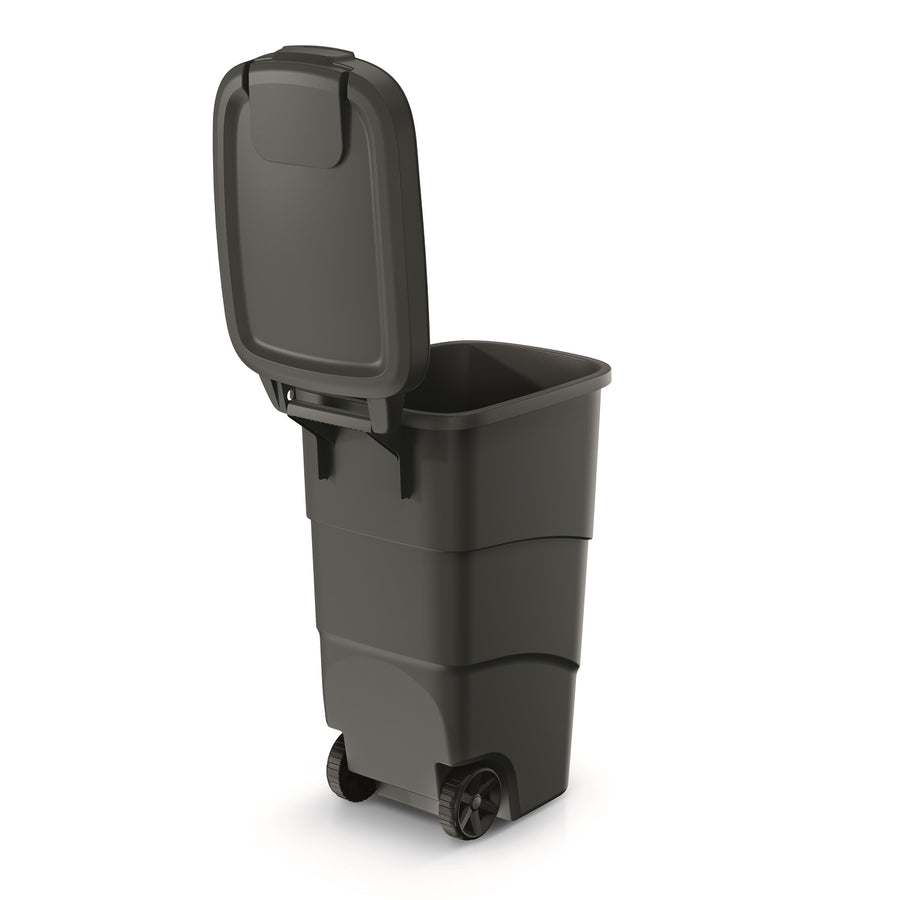 Prosperplast Wheeler 90 l s kolečky odpadkový koš  a víkem - černý