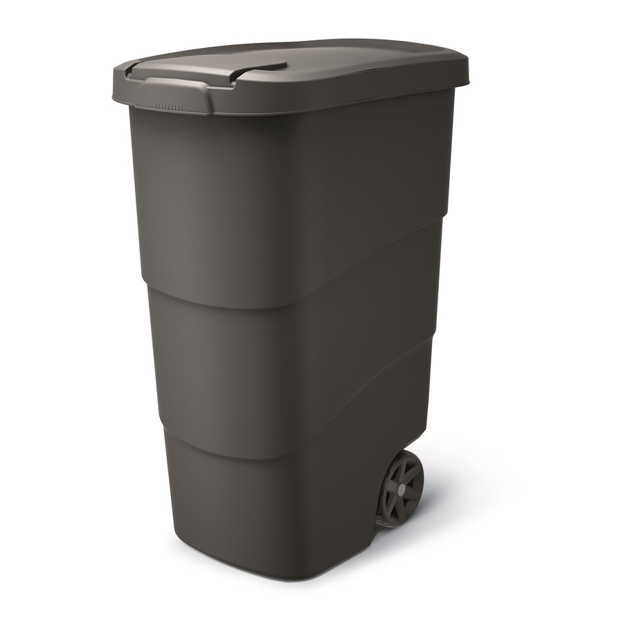 Prosperplast Wheeler 90 l s kolečky odpadkový koš  a víkem - černý