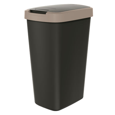 Keden COMPACTA Q odpadkový koš s poklopem - světle hnědý 45l
