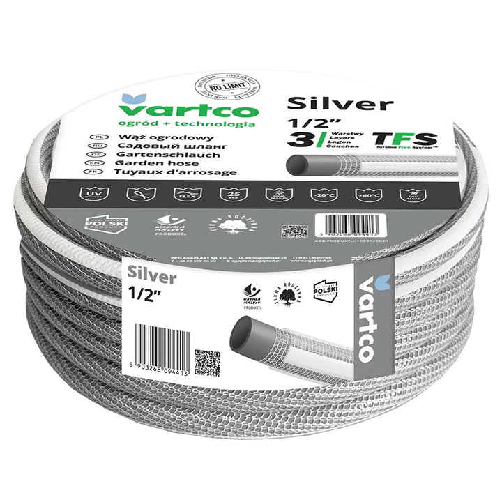 Vartco Silver TFS 1/2" třívrstvá zahradní hadice 20m