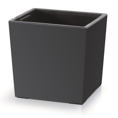 Prosperplast Květináč 2v1 s vnitřním květináčem Květináč na bylinky Plastový čtvercový květináč 24 cm x 24 cm x 23,5 cm
