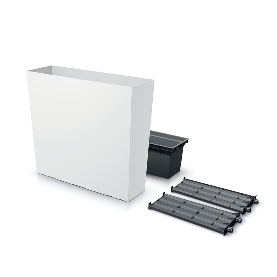 Květináč Prosperplast URBI CASE TOWER DUC800T - bílý