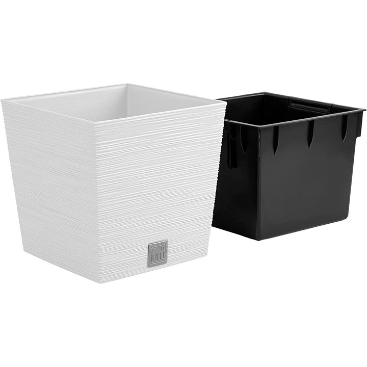 Prosperplast květináč Furu Square Low DFS240-S449 - bílý