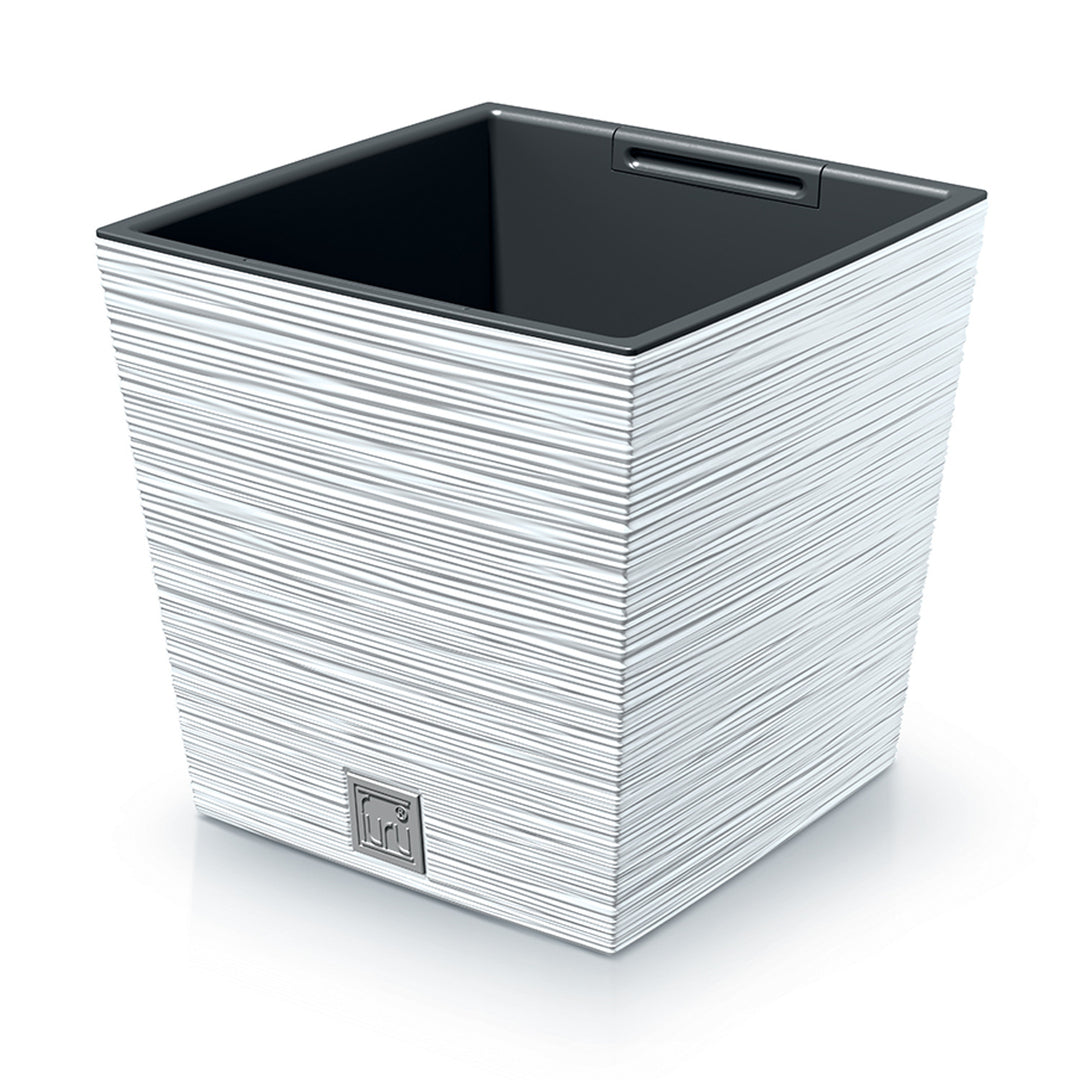 Prosperplast Furu Square Low květináč s vložkou DFS300-S449 - bílý