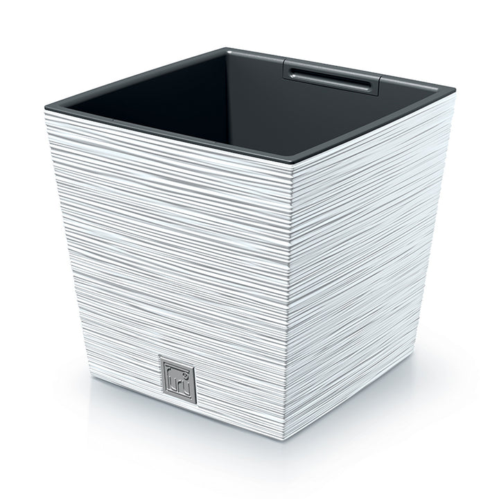 Prosperplast Furu Square Low květináč s vložkou DFS300-S449 - bílý