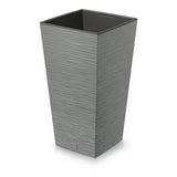 Prosperplast Furu Square vysoký květináč s vložkou 11,4 l (beton)