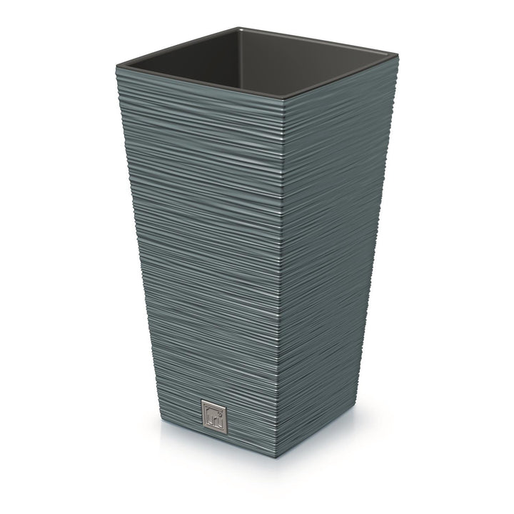 Prosperplast Furu Square vysoký květináč s vložkou 11,4 l (modrý)
