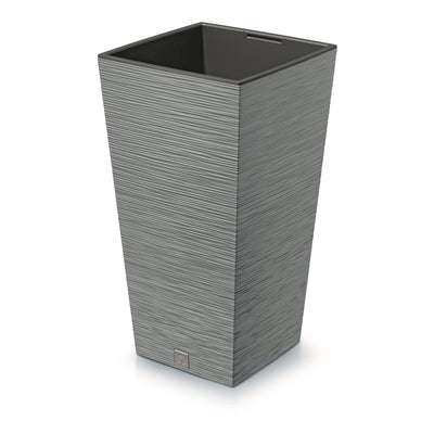 Prosperplast Furu Square vysoký květináč s vložkou 19 l (beton)