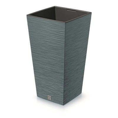 Prosperplast Furu Square vysoký květináč s vložkou 19 l (modrá)