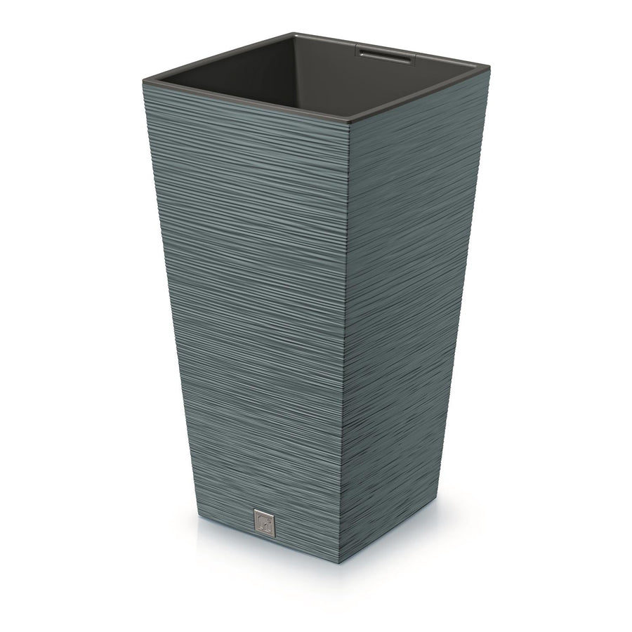 Prosperplast Furu Square vysoký květináč s vložkou 19 l (modrá)