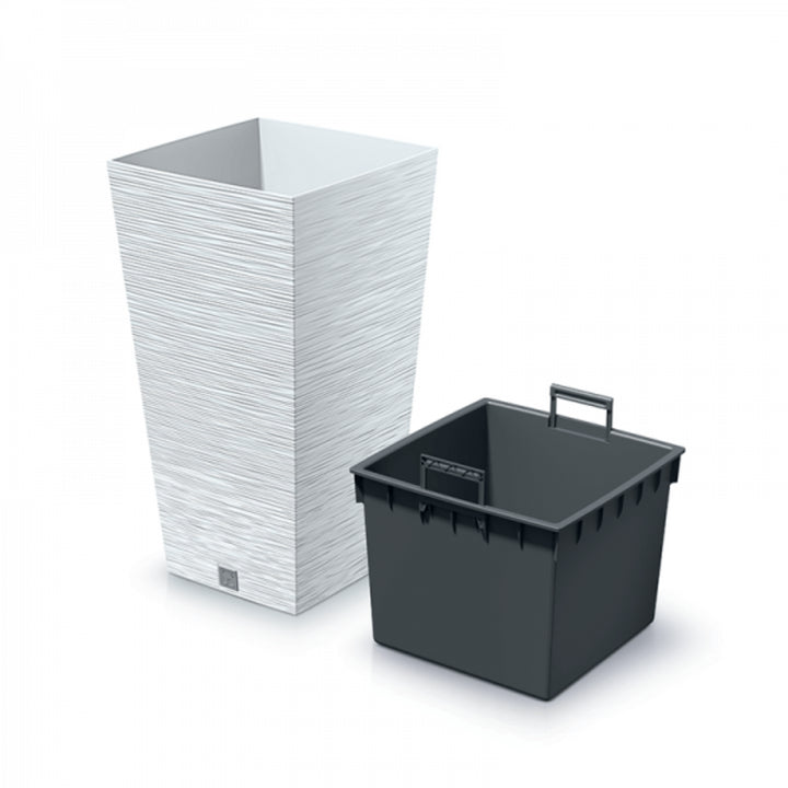 Prosperplast Furu Square DFSH350-S449 květináč - bílý